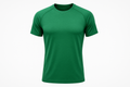 product image on white background of a green tee menas athltics