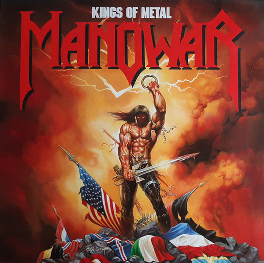 MANOWAR • Kings Of Metal (reissue, limited edition red vinyl) • LP