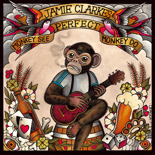 JAMIE CLARKE'S PERFECT (ex-The Pogues) • Monkey See, Monkey Do • LP