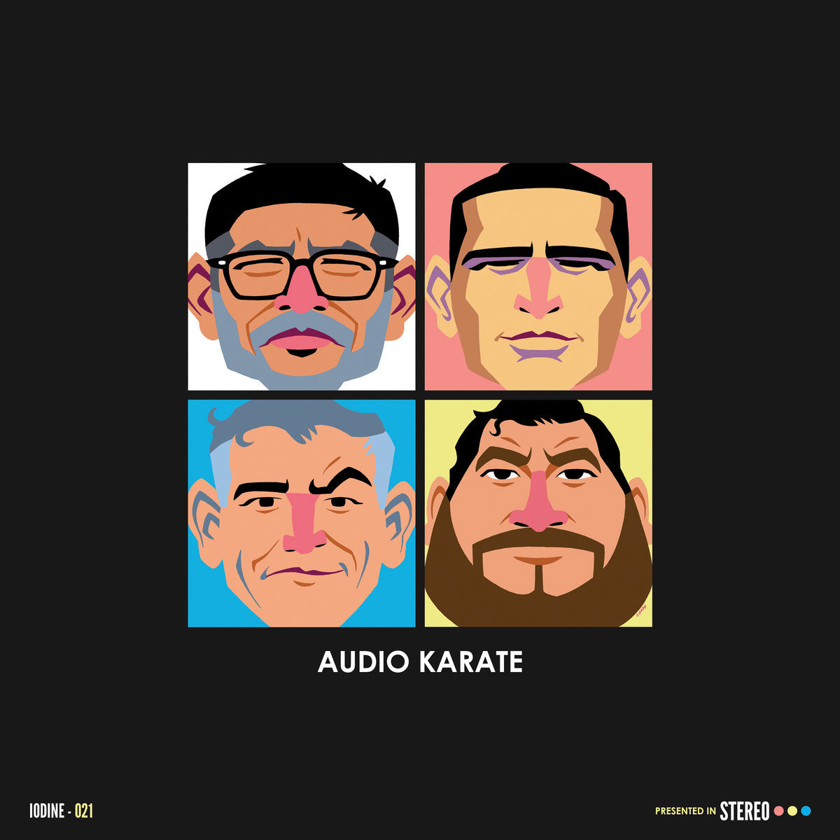 AUDIO KARATE • Otra! (Blue And Yellow Split) • LP