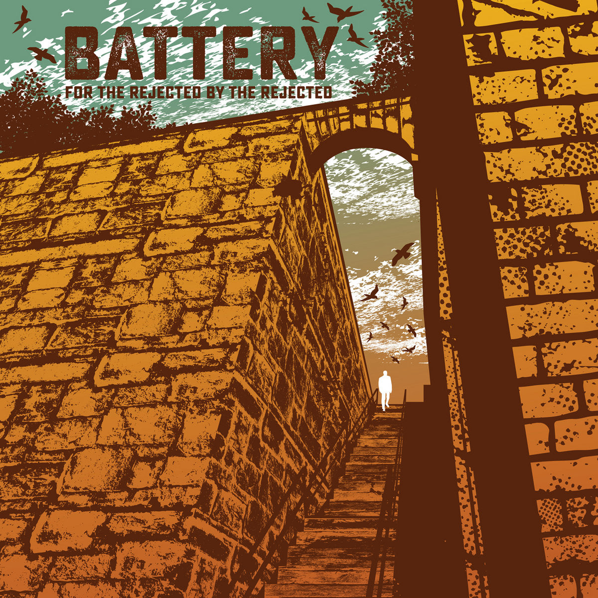 BATTERY • For The Rejected By The Rejected (Colored Vinyl) • LP