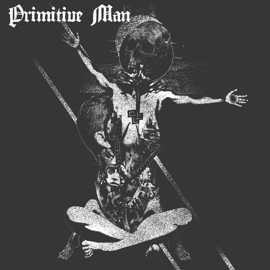 PRIMITIVE MAN • Insurmontable (Clear cu fum alb și stropi de aur) • LP