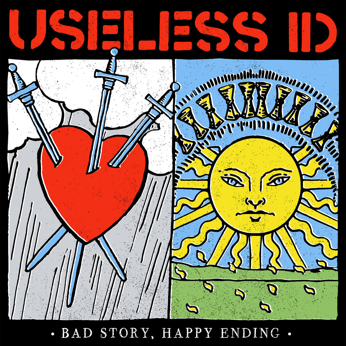 USELESS ID • Bad Story, Happy Ending (Green Vinyl, Reissue) • LP