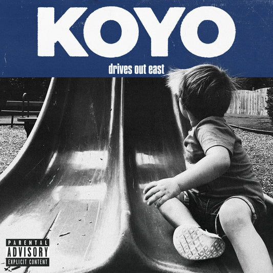 KOYO • Drives Out East  (Blue w/White Splatter (out of 700)) • 7"