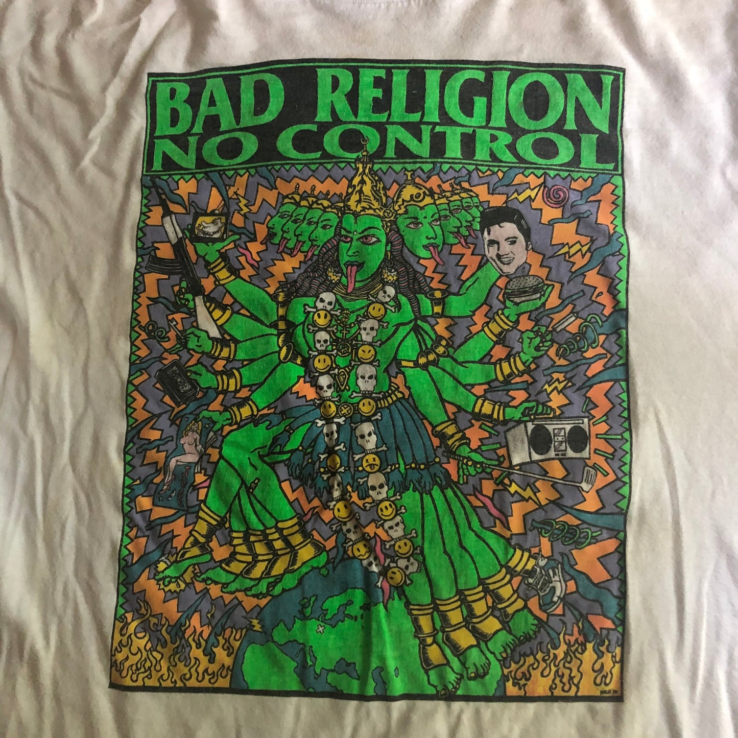 BAD RELIGION • No Control w/ Elvis backprint • XL •